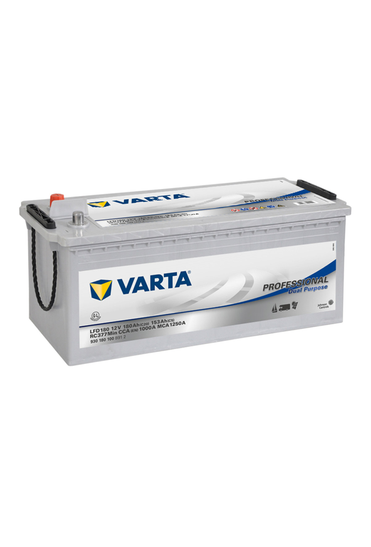 Varta LFD180 12V 180Ah Professional MF accu 930180100 